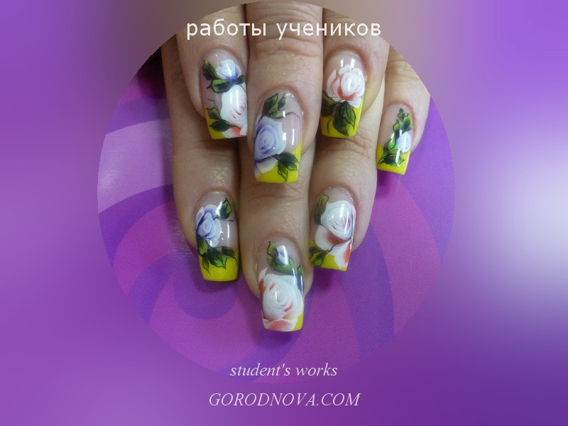 Painting nail art